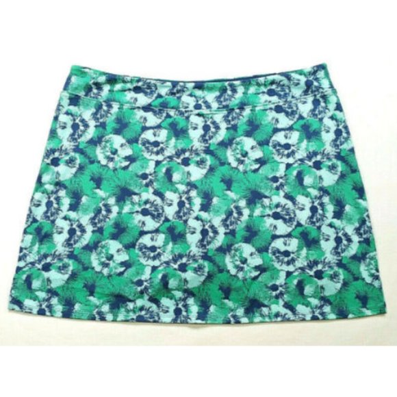 New Design TRANQUILITY COLORADO CLOTHING /"FLORAL STAMP/" SKORT YOGA Size MEDIUM
